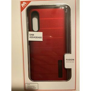 Samsung A20/A30/A50 Hybrid Phone Case Red/Black